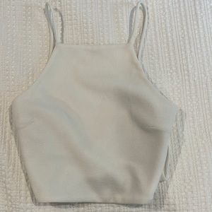 White crop top